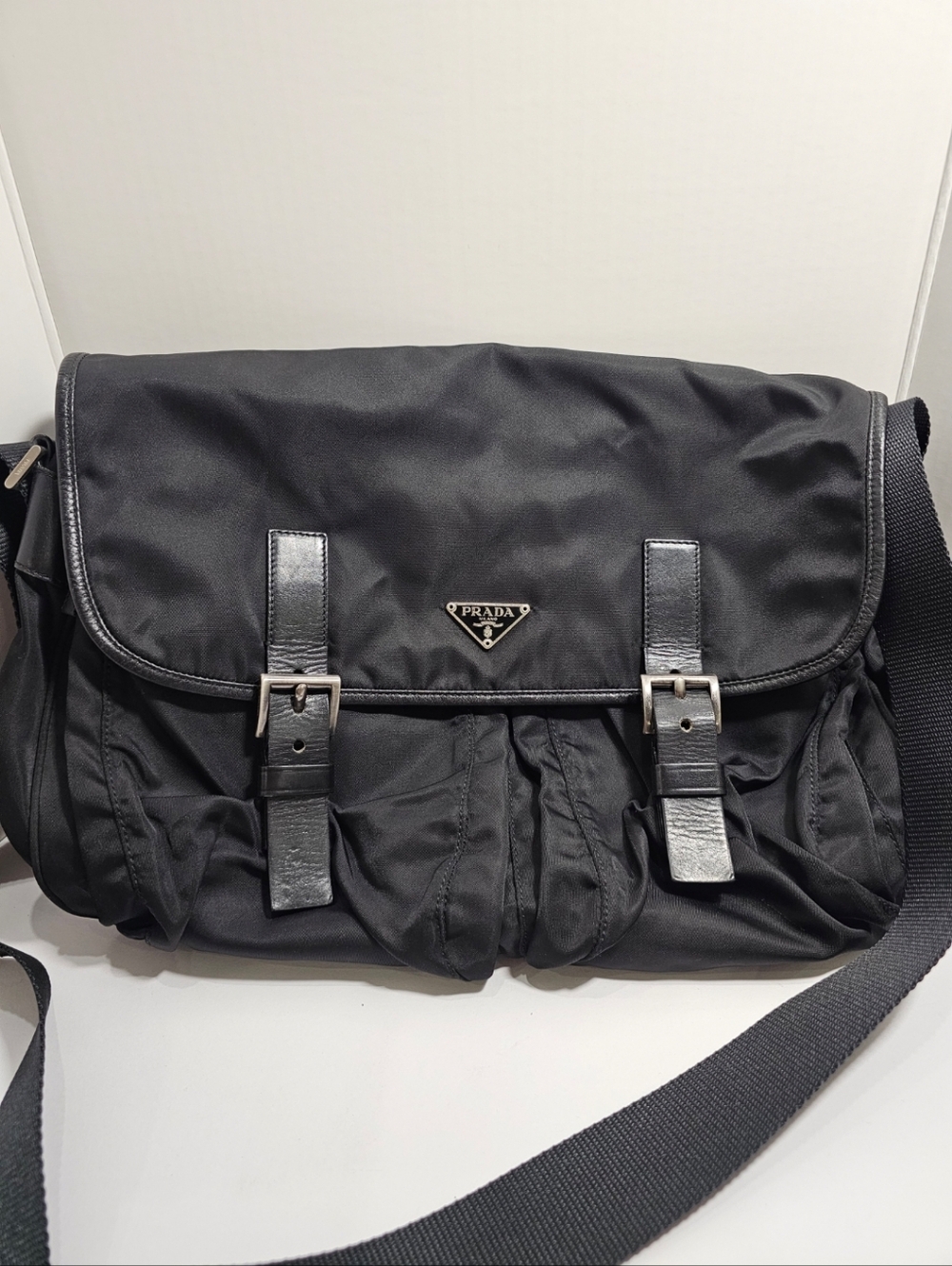 Authentic Prada BT0171 Vela Sport Nylon Messenger Bag – Nero (Black)